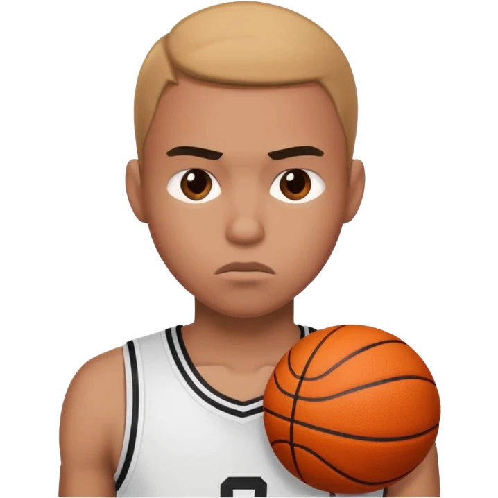 a person missing a basketball shot emoji