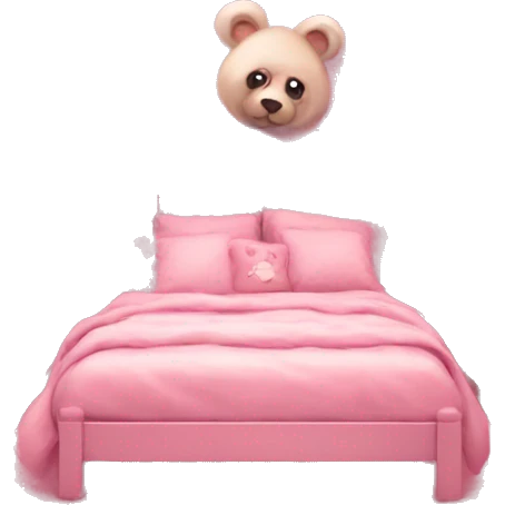 room cute bears pink emoji