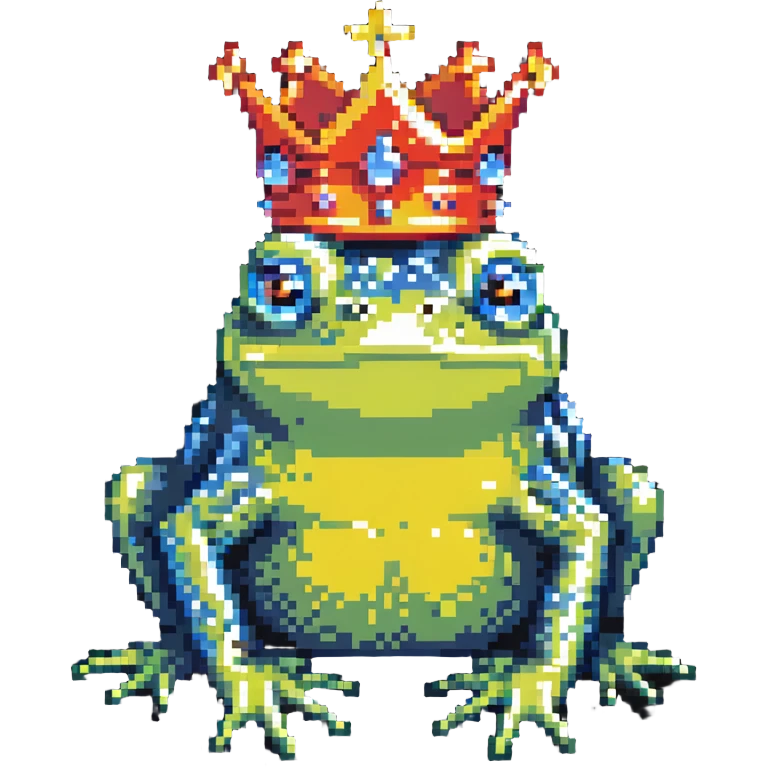 crowned frog emoji