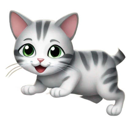 Cat climbing rocks emoji
