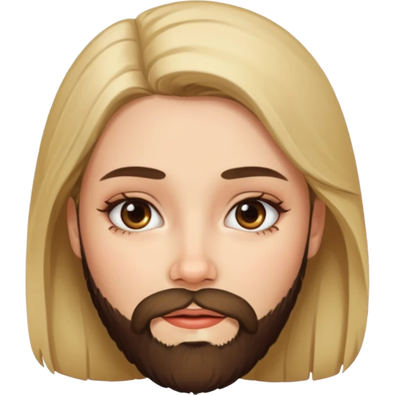 women beard emoji