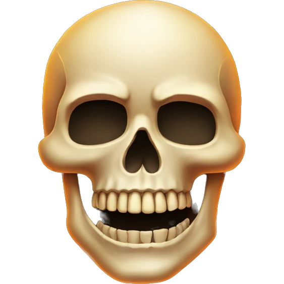 Skull with fire around it emoji