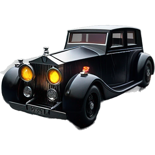    Hot wheels Darth Vader themed 1934 Rolls Royce scary Halloween monster rc car on  dark raining road  emoji