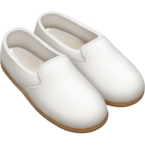 white slippers emoji