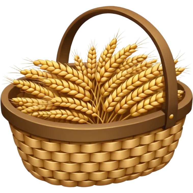 Wheat grain basket emoji