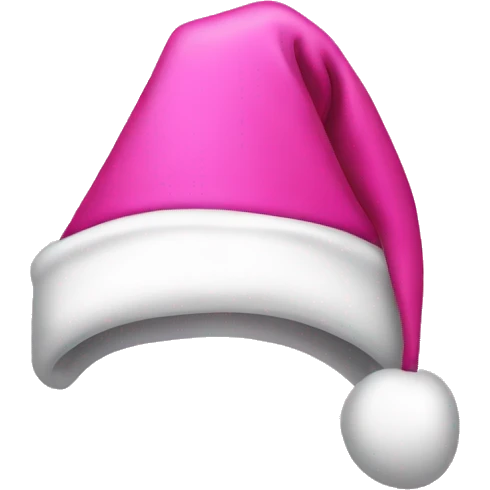 Pink Santa hat emoji
