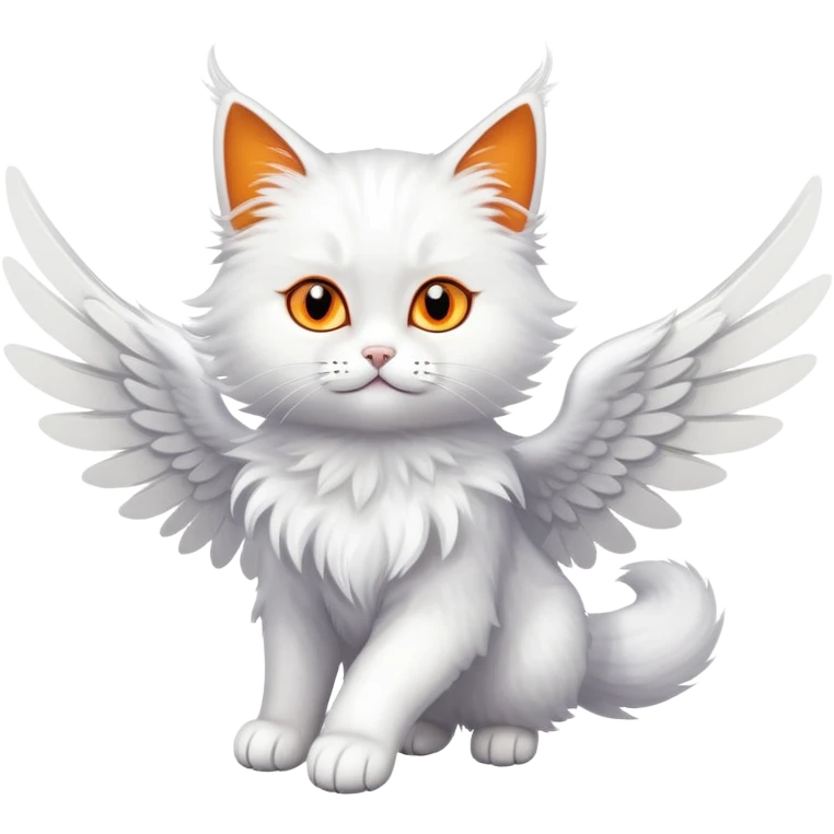 flying cat with wings emoji