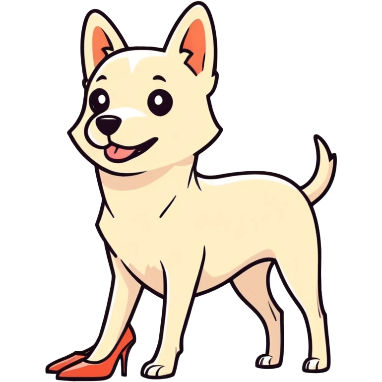 Perro con tacones  emoji