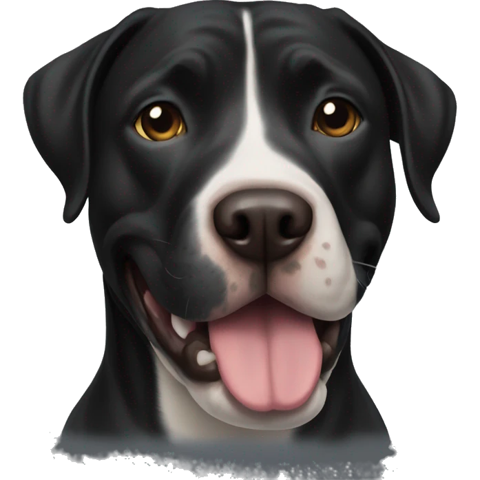 black lab pitbull dog emoji