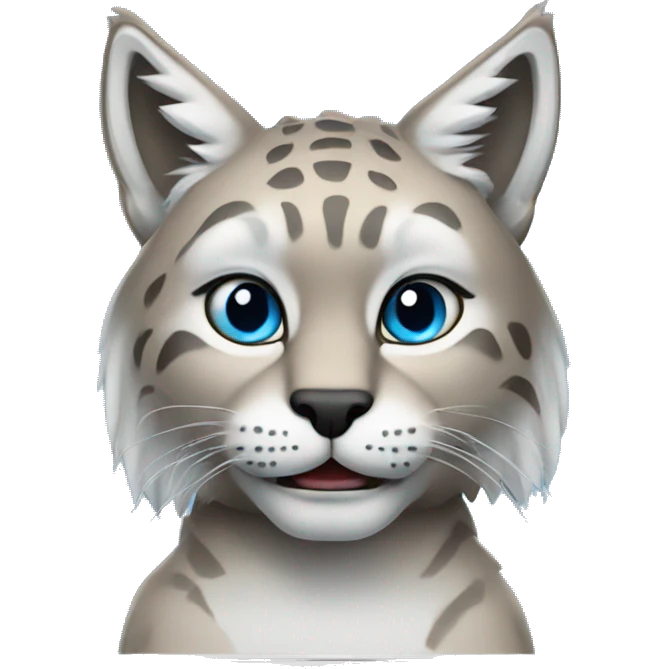 A blue lynx with a laptop emoji