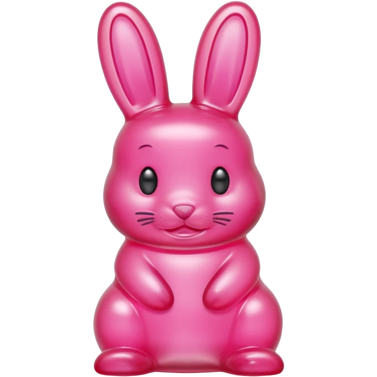 A gummy bunny with little teeth emoji