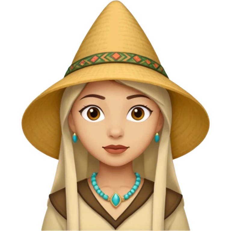 Raya with pointed salakot hat emoji