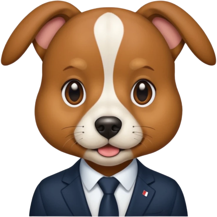 Macron en tête de chien  emoji