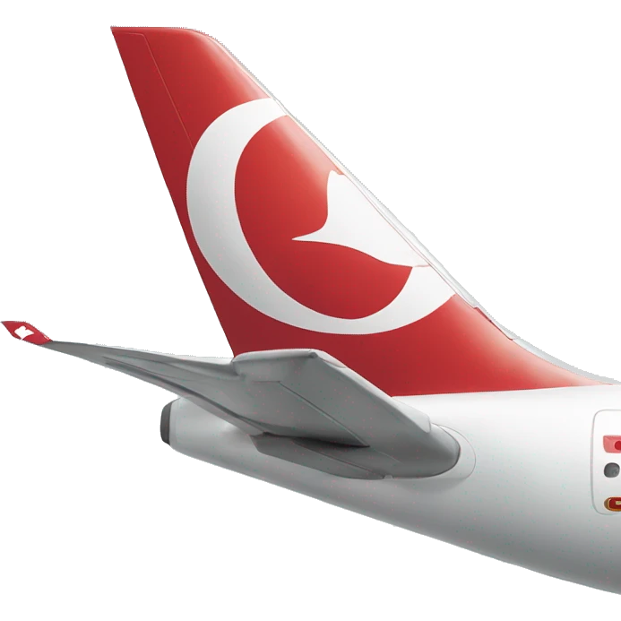 Make me the Turkish Airlines Wing on the plane emoji emoji
