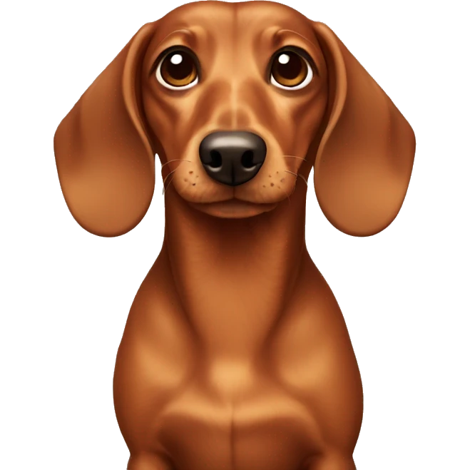 Brown Dachshund emoji