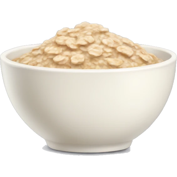 A bowl of oatmeal emoji
