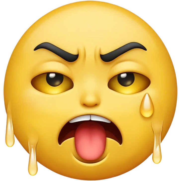 An emoji crying angry tears emoji