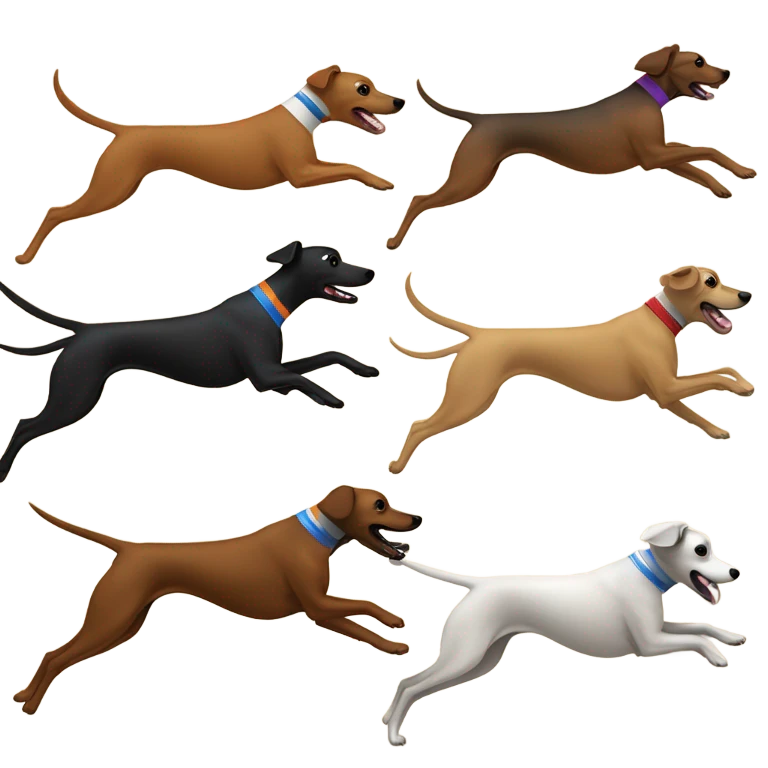 dog racing emoji