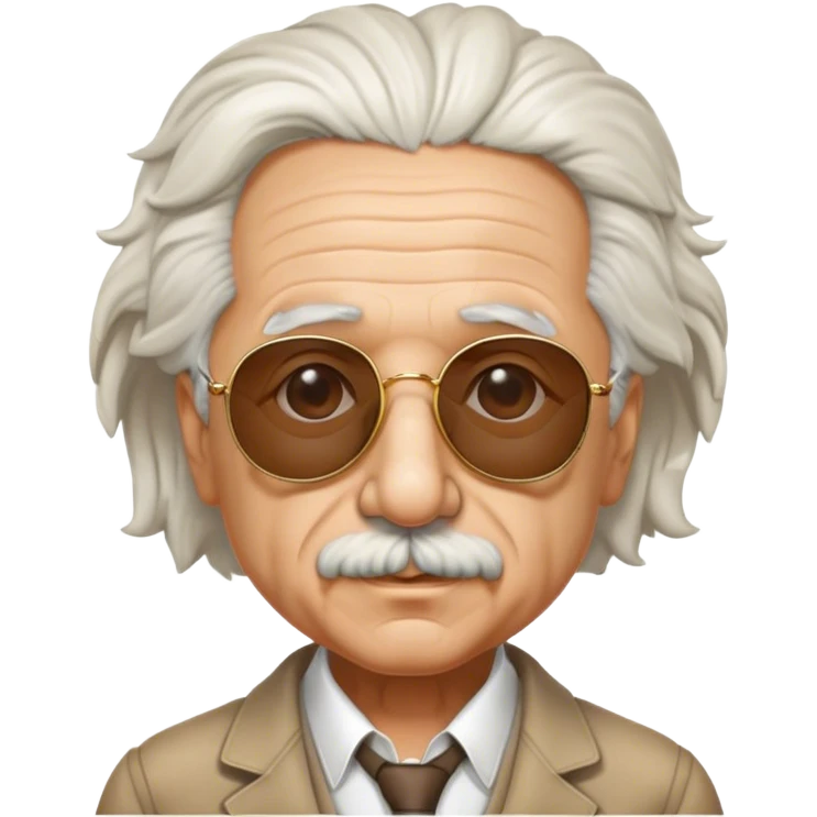 Albert Einstein in sunglasses  emoji