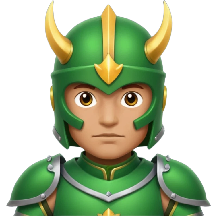 night guard with green armour emoji