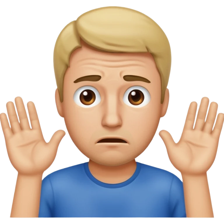 Overwhelmed man emoji