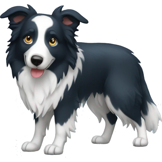 Blue muerl border collie emoji