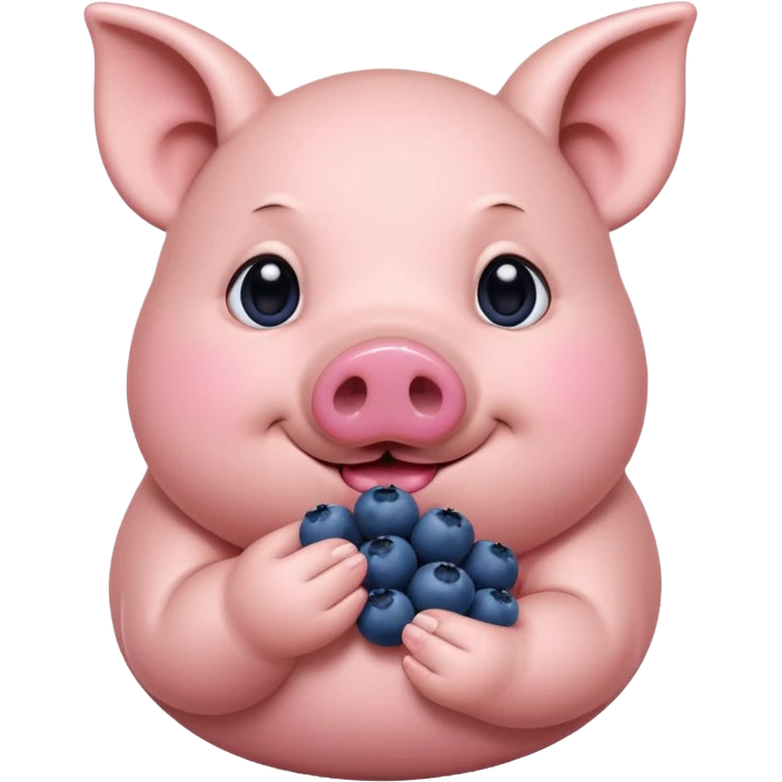 pig blueberries emoji