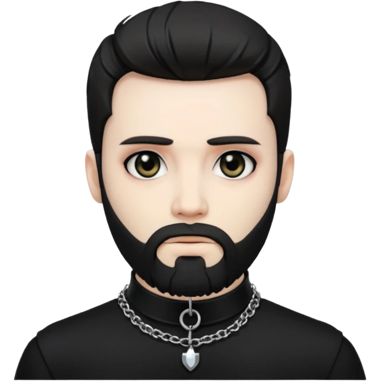 bearded goth emoji