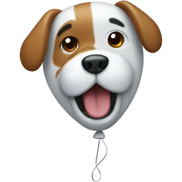 Balloon shaped like a dog emoji
