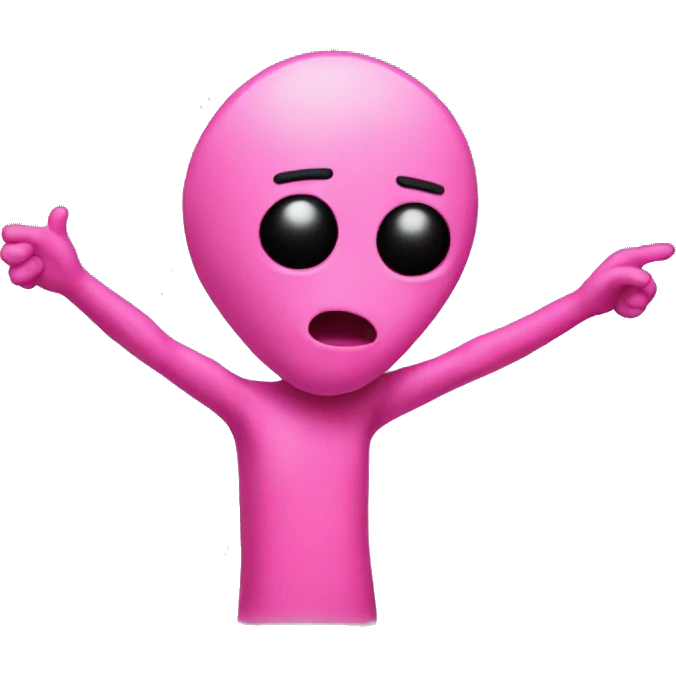 pink dab person emoji