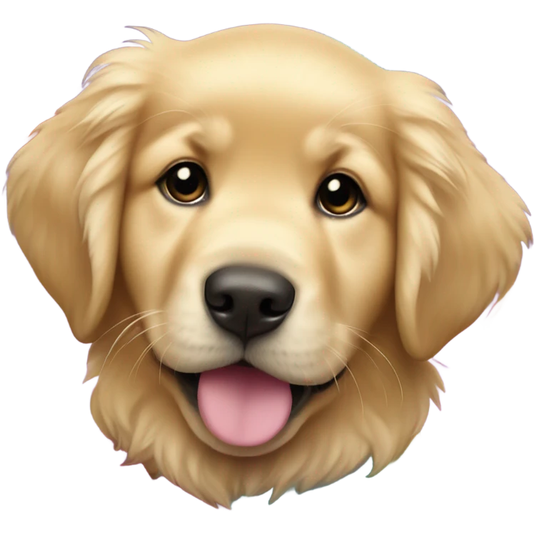 A golden retriever puppy wearing a cheerleader outfit  emoji