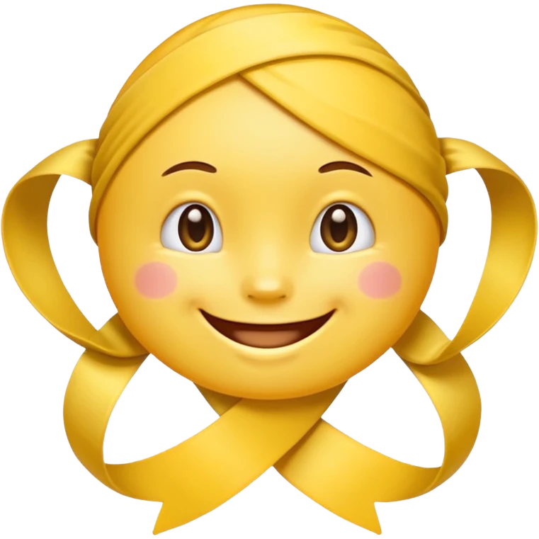 Yellow ribbon pookie emoji emoji