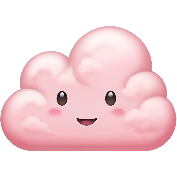 pastel pink cloud emoji