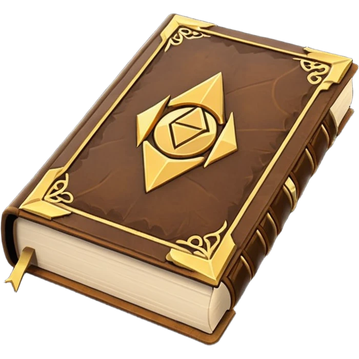 fantasy magic book low poly emoji