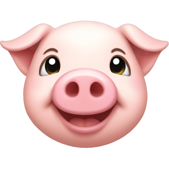 happy pig face emoji