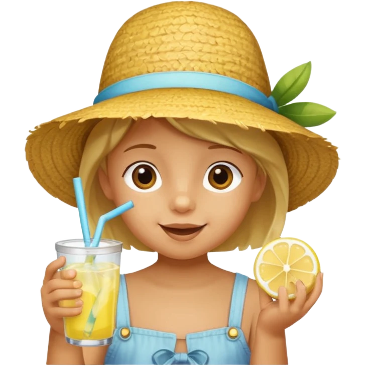 child drink summer emoji