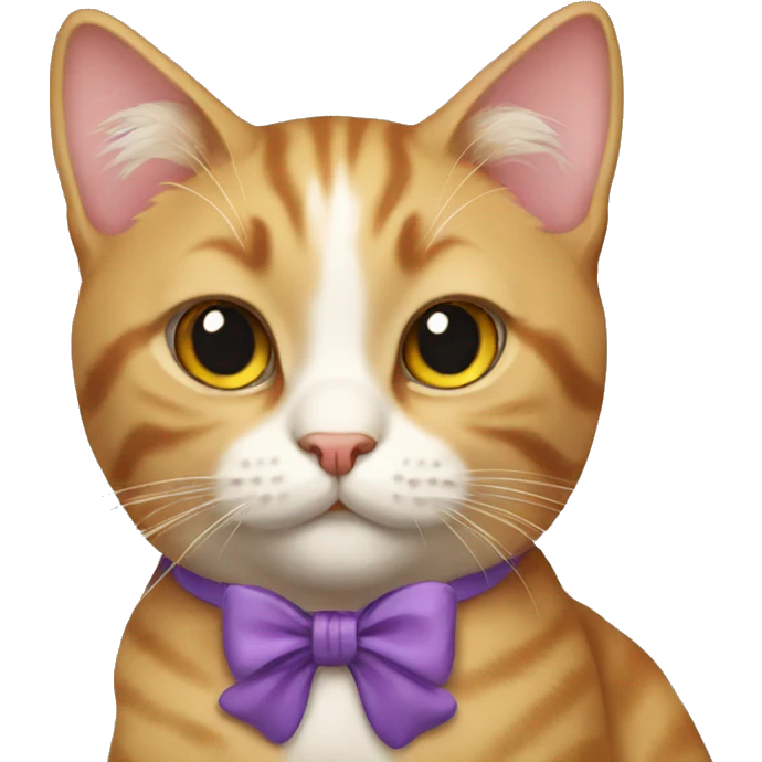 cat with bow  emoji