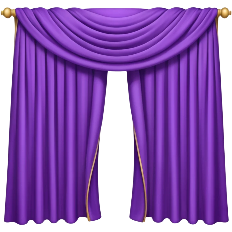 purple curtain open emoji