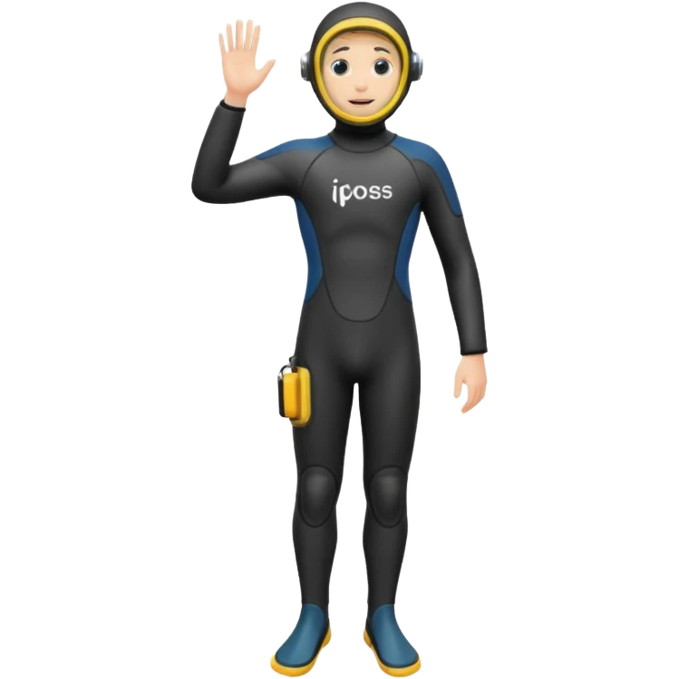 water Diving suit shoe flipper emoji