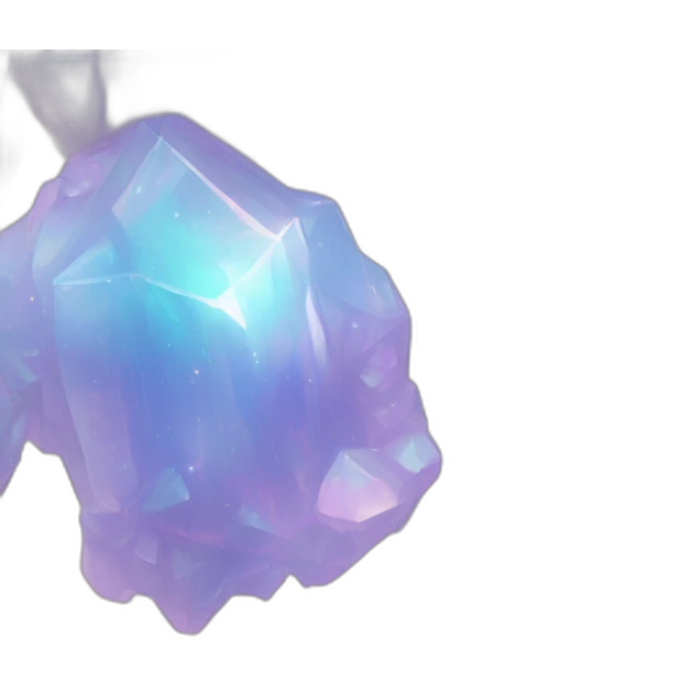 glossy Pastel whitish iridescent glass nebula crystal clusters emoji