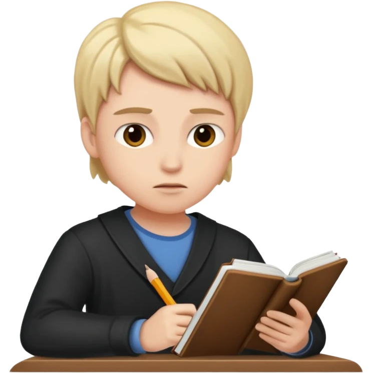 preparing for exam emoji