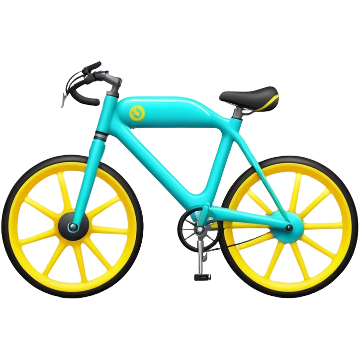 Neon bike emoji