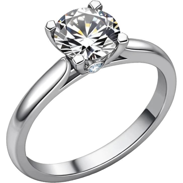 glitter white diamond married ring emoji