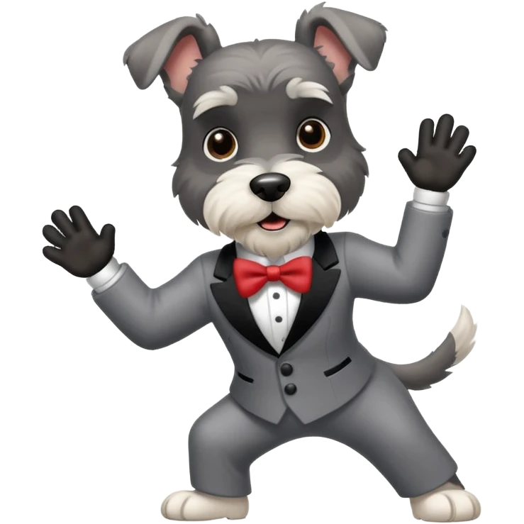 Tap dancing Schnauzer  emoji