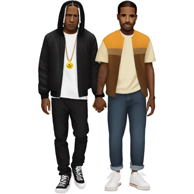 asap rocky and frank ocean holding hands emoji