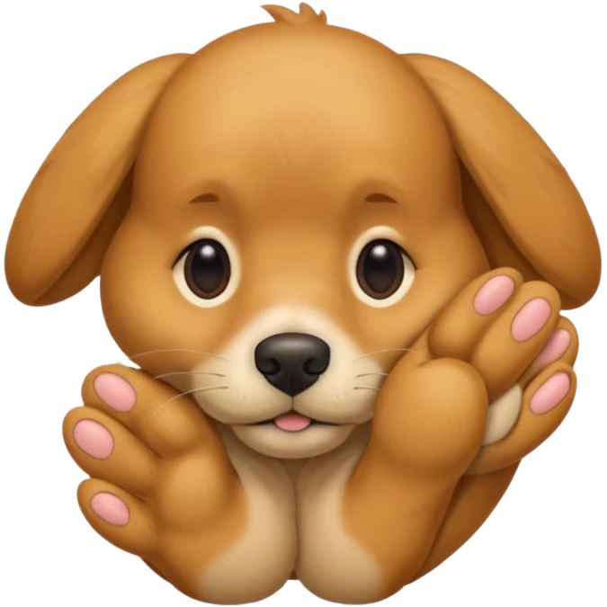 собачка стесняется прикрывает нижнюю половину лица рукой emoji