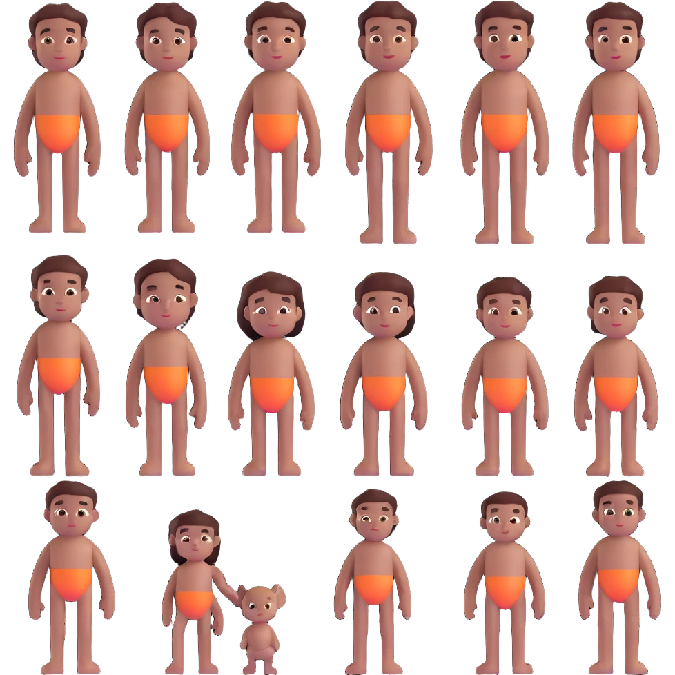 early age humans emoji
