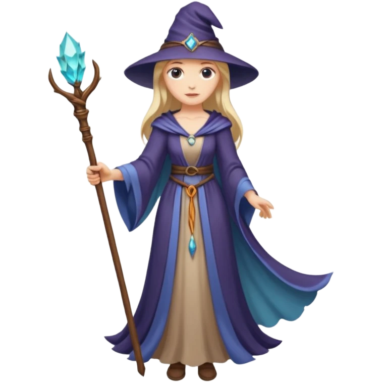 Elegant sorceress – Long dress, staff





 emoji