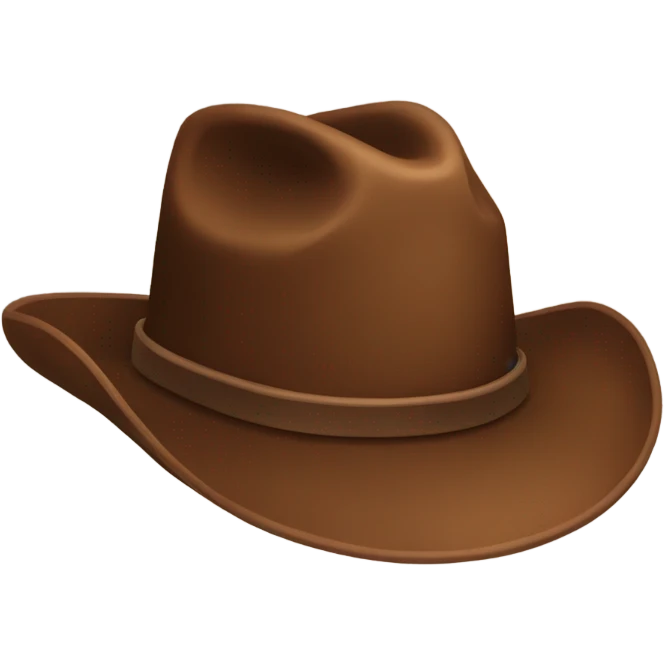 Brown Cowboy hat  emoji