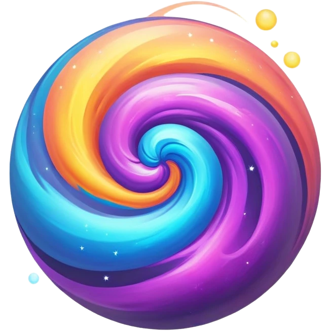Dull-colored nebula ball  emoji